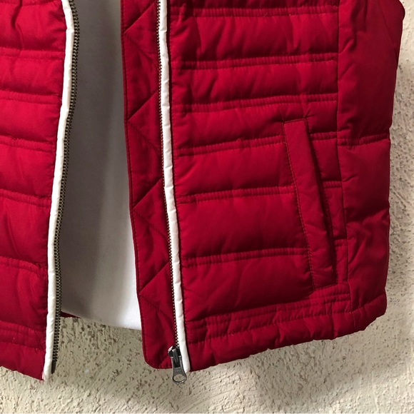 Ann Taylor Loft down puffer vest removable hood - Picture 5 of 12